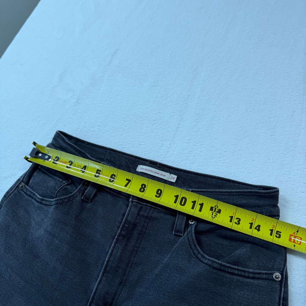 Levi Strauss High Waisted Mom Jean Womens 29 Black Good Tapered Leg‎ 26986-0015 - Picture 13 of 13